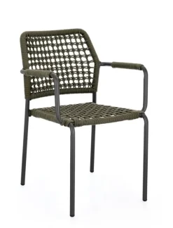 Clearance Bizzotto SEDIA C-BR RAJADA ANTRACITE/VERDE