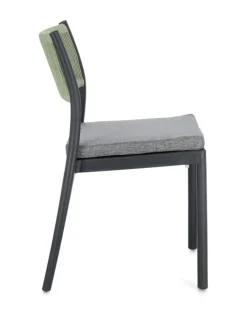 Discount Bizzotto SEDIA C-C ALVIN ANTRACITE/VERDE