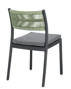 Discount Bizzotto SEDIA C-C ALVIN ANTRACITE/VERDE