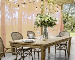 Clearance Bizzotto SEDIA CON BRACCIOLI IN FIBRE NATURALI - EDELINA