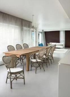 Clearance Bizzotto SEDIA CON BRACCIOLI IN FIBRE NATURALI - EDELINA