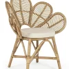 Discount Bizzotto SEDIA CON BRACCIOLI IN FIBRE NATURALI - FLORES