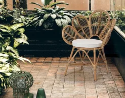 Discount Bizzotto SEDIA CON BRACCIOLI IN FIBRE NATURALI - FLORES