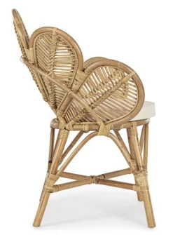 Discount Bizzotto SEDIA CON BRACCIOLI IN FIBRE NATURALI - FLORES