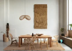 Discount Bizzotto SEDIA CON BRACCIOLI IN FIBRE NATURALI - FLORES