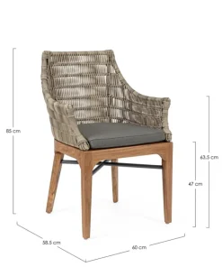 Outlet Bizzotto SEDIA CON CUSCINO - KEILANI