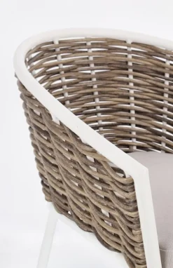 Sale Bizzotto SEDIA CON CUSCINO BIANCO YK11 - MARIBELA