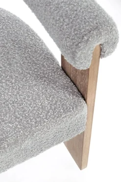 Best Bizzotto SEDIA EFFETTO BOUCLE' NATURALE GRIGIO - AGAPE