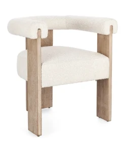 Bizzotto SEDIA EFFETTO BOUCLE' NATURALE - AGAPE