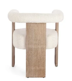 Bizzotto SEDIA EFFETTO BOUCLE' NATURALE - AGAPE