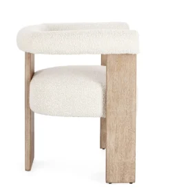 Bizzotto SEDIA EFFETTO BOUCLE' NATURALE - AGAPE