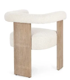 Bizzotto SEDIA EFFETTO BOUCLE' NATURALE - AGAPE