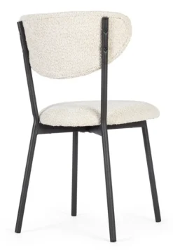 Outlet Bizzotto SEDIA EFFETTO BOUCLE' NATURALE - LUDMILLA