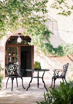 Best Bizzotto SEDIA IN ALLUMINIO ANTRACITE - VICTORIA