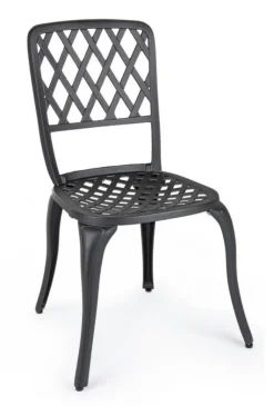 Discount Bizzotto SEDIA IN ALLUMINIO ANTRACITE - FAENZA