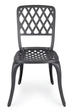 Discount Bizzotto SEDIA IN ALLUMINIO ANTRACITE - FAENZA