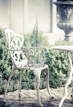 New Bizzotto SEDIA IN ALLUMINIO BIANCA - VICTORIA