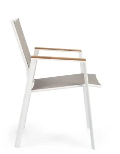 New Bizzotto SEDIA IN ALLUMINIO BIANCO GK50 - CAMERON