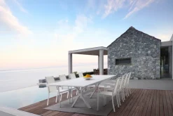 Sale Bizzotto SEDIA IN ALLUMINIO IMPILABILE BIANCO CX21 - KONNOR