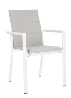 Sale Bizzotto SEDIA IN ALLUMINIO IMPILABILE BIANCO CX21 - KONNOR