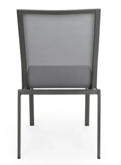 Sale Bizzotto SEDIA IN ALLUMINIO IMPILABILE ANTARCITE GK52 - CRUISE