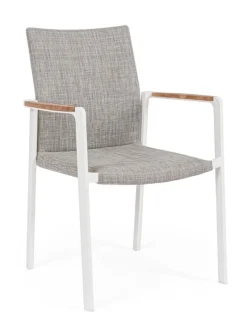 Hot Bizzotto SEDIA IN ALLUMINIO IMPILABILE BIANCO WG20 - JALISCO