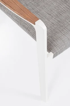 Hot Bizzotto SEDIA IN ALLUMINIO IMPILABILE BIANCO WG20 - JALISCO