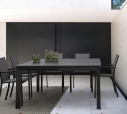 Sale Bizzotto SEDIA IN ALLUMINIO IMPILABILE ANTRACITE CX23 - KONNOR