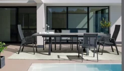 Online Bizzotto SEDIA IN ALLUMINIO IMPILABILE ANTRACITE JX55 - KRION