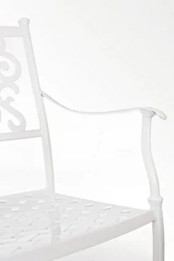 Clearance Bizzotto SEDIA IN ALLUMINIO IMPILABILE BIANCA- IVREA