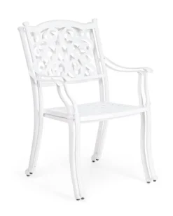 Clearance Bizzotto SEDIA IN ALLUMINIO IMPILABILE BIANCA- IVREA