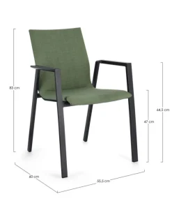 Hot Bizzotto SEDIA IN ALLUMINIO OLIVE JX55 - ODEON