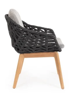 Best Bizzotto SEDIA IN CORDA ANTRACITE - TAMIRES