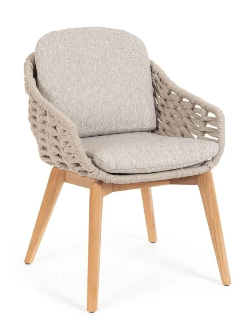 Bizzotto SEDIA IN CORDA BEIGE - TAMIRES