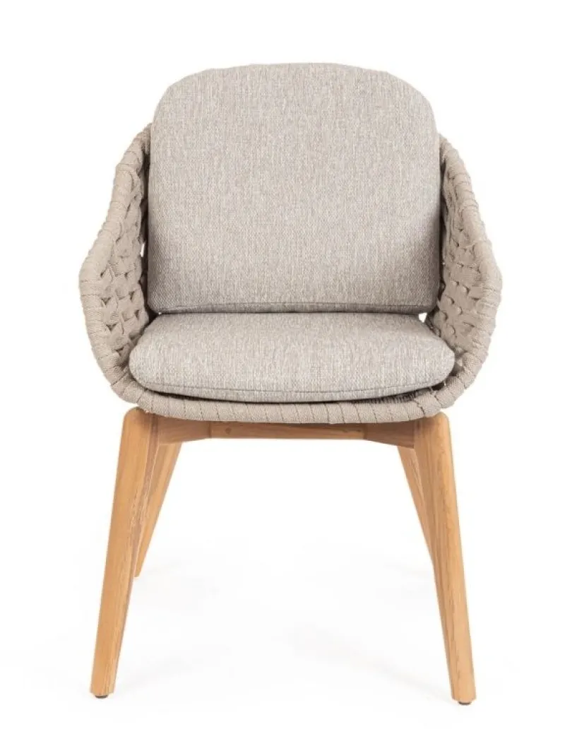 Bizzotto SEDIA IN CORDA BEIGE - TAMIRES