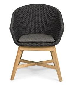 Bizzotto SEDIA IN CORDA PER ESTERNO ANTRACITE - COACHELLA