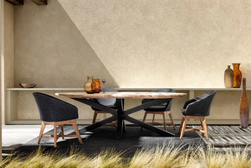 Bizzotto SEDIA IN CORDA PER ESTERNO ANTRACITE - COACHELLA