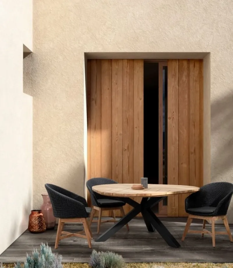 Bizzotto SEDIA IN CORDA PER ESTERNO ANTRACITE - COACHELLA