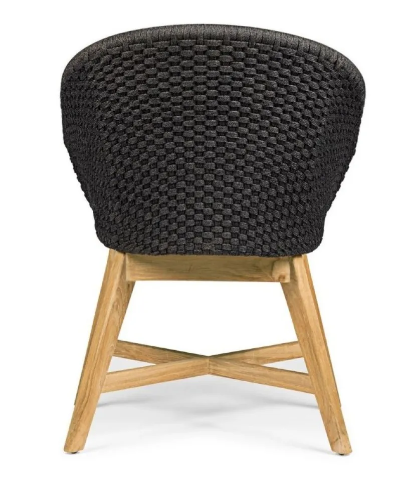 Bizzotto SEDIA IN CORDA PER ESTERNO ANTRACITE - COACHELLA