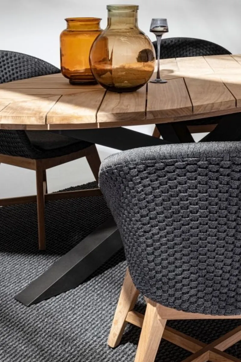 Bizzotto SEDIA IN CORDA PER ESTERNO ANTRACITE - COACHELLA