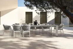 Sale Bizzotto SEDIA IN CORDA PER ESTERNO IMPILABILE BIANCO WG20 -FLORENCIA