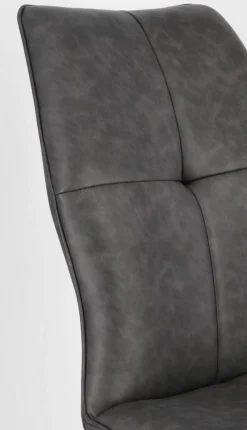 New Bizzotto SEDIA IN ECOPELLE ANTRACITE - KEPLER