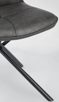 New Bizzotto SEDIA IN ECOPELLE ANTRACITE - KEPLER