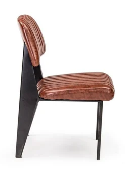 Outlet Bizzotto SEDIA IN ECOPELLE ARANCIO SCURO - NELLY