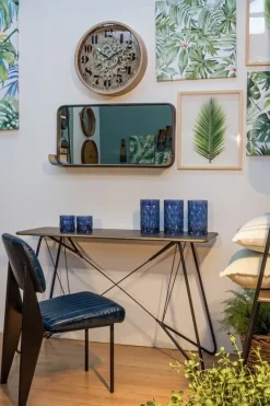 New Bizzotto SEDIA IN ECOPELLE BLU - NELLY