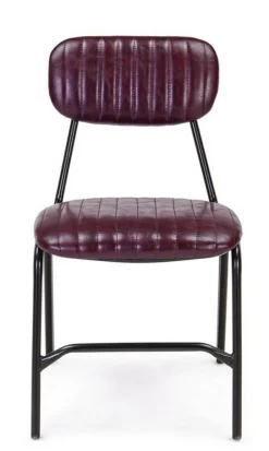 Sale Bizzotto SEDIA IN ECOPELLE BORDEAUX - DEBBIE