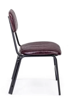 Sale Bizzotto SEDIA IN ECOPELLE BORDEAUX - DEBBIE