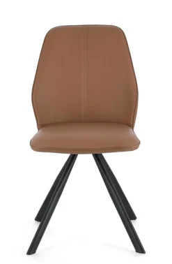 Discount Bizzotto SEDIA IN ECOPELLE COGNAC - MAXWELL