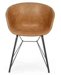 Hot Bizzotto SEDIA IN ECOPELLE COLOR CUOIO - WARHOL