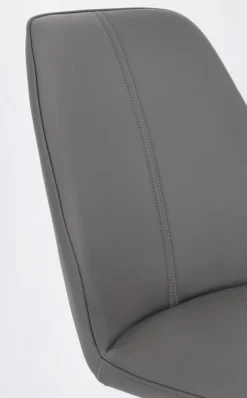 Bizzotto SEDIA IN ECOPELLE GRIGIA - MAXWELL
